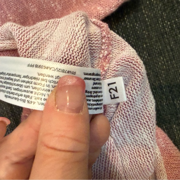 Eileen Fisher faded Pink Knit cotton top sweater round neck size Large - Picture 8 of 9